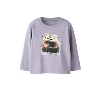 name it Longsleeve "Votea" in Lila - Größe 92 | Kinder Longsleeves