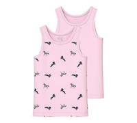 NAME IT Mädchen Ballerina Nmftank Top 2P Horse Noos, Numeric_92