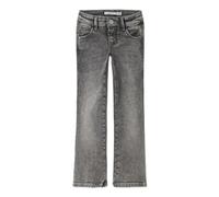 Name IT Mädchen Girl Bootcut Nkfpolly Skinny Boot Jeans 1142-Au Noos, Light Grey Denim, 122 EU