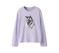 NAME IT Mädchen Langarmshirt mit Wechselmotiv Pailletten Einhorn Pferd NKFDASSA LS NREG TOP (DE/NL/SE/PL, Numerisch, 134, 140, Regular, Einhorn)