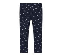 Leggings NAME IT "NMFTAVINA SWEAT FLEECE LEGGING BRU NOOS" Gr. 104, N-Gr, blau (dark sapphire) Mädchen Hosen (27314821-104) dark sapphire