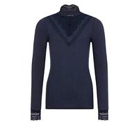 NAME IT Mädchen Longsleeve mit Spitzen-Details Dark Sapphire 122-128