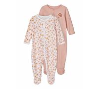 NAME IT Mädchen Nachtwäsche Set aus Bio-Baumwolle Silver Pink 56