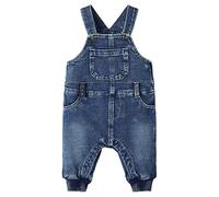 NAME IT Mädchen Nbmbundo Dnmtruebos Swe Overall Noos Hose, Dark Blue Denim, 56 EU