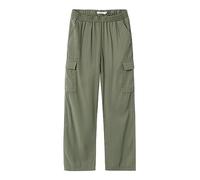 Cargohose NAME IT "NKFBELLA ST TWI CARGO 8262-BU NOOS" Gr. 158, N-Gr, grün (deep lichen green) Mädchen Hosen (66956053-158) deep lichen green