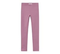 NAME IT Mädchen Nkfdavina Solid SWE Bru Noos Leggings, Mauve Orchid, 128 EU
