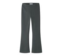 Jerseyhose NAME IT "NKFFRIKKALI für Mädchen mit ausgestelltem Bein und Viskose", Mädchen, Gr. 146, N-Gr, grau (urban chic), Jersey, Obermaterial: 67% Viskose, 28% Polyester, 5% Elasthan, unifarben, au
