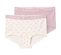 NAME IT Mädchen NKFHIPSTER 2P Buttercream FLORAL NOOS Unterhose, 134/140