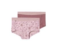NAME IT Mädchen Nkfhipster 2p Mauve Flower Noos Boxershorts, Mauve Shadows, 146-152 EU