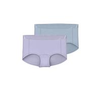 Name It Boxershorts NKFHIPSTER 2P NOOS Mädchen, 2er Jersey, lila heather/subdude blau, Gr.146/152