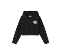 Name it - Bekleidung Nkfkory Ls Crop Boxy Swe Wh Bru Ps Noos - Schwarz - Größe 9A - 10A