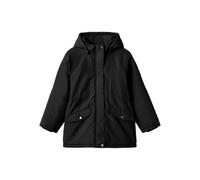 NAME IT Mädchen Nkfmarlow Parka Jacket Pb, Black, Numeric_128