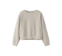 NAME IT Mädchen Nkfmille Short Nreg Ls SWE O-Neck Noos, Pumice Stone, 134-140
