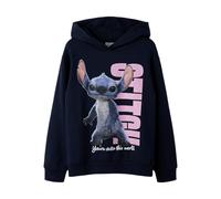 Name IT Mädchen Nkfnibul Stitch Nreg Sweat Bru Lnoos Wdi, Navy Blazer, 134-140 EU