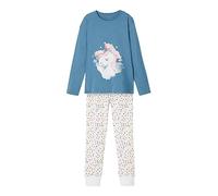 NAME IT Mädchen Nkfnightset Real Teal Eenhoorn Noos Pyjamaset, Real Teal, 86-92 EU