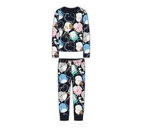 Name IT Mädchen Nkfobia Squish Nightset Vde Schlafanzug, Schwarz, 122 EU