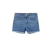 NAME IT Mädchen NKFRANDI DNMTECES 2471 HW MOM NOOS Shorts, Medium Blue Denim, 104