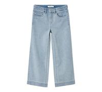 NAME IT Mädchen Nkfrose Hw Wide Jeans 1356-on Noos, Light Blue Denim, 128