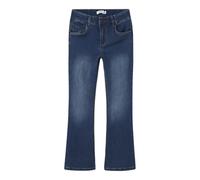NAME IT Mädchen Nkfsalli Boot Fleece Jeans 8130-An O, Dark Blue Denim, 140
