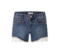 NAME IT Mädchen Nkfsalli Slim Dnm Shorts 5372-ha Noos, Dark Blue Denim, 128
