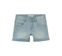 NAME IT Mädchen Nkfsalli Slim Dnm Shorts 6470-tx Noos, Light Blue Denim, 104