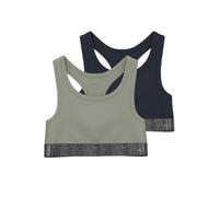 Name IT Mädchen Nkfshort Top 2p Noos Bustier, Seagrass, 122-128 EU