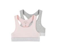 NAME IT Mädchen Nkfshort Top 2p Noos Unterhose, Barely Pink/Pack:w/ Grey Melange, 116