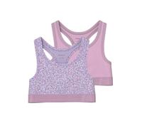 Name IT Mädchen Nkfshort Top 2p Pastel Lilac Dot Noos Bustier, Pastel Lilac, 134-140