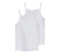 Name It Trägertop NKFSTRAP – 2er-Pack, Jersey, Weiß – Gr. 134/140 (Mädchen)
