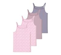NAME IT Mädchen Nkfstrap Top 4P AOP Noos, Ballerina, Numeric 134 EU