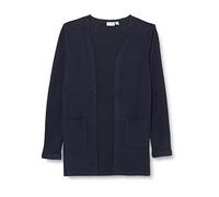 NAME IT Mädchen Nkfvicti Ls Knit Card Noos Strickjacke, Dark Sapphire, 116 EU