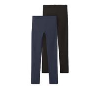 NAME IT Jungen NKFVIVIAN 2P Legging L NOOS 13205781, Dark Sapphire/Packed with BLAC, 158/164