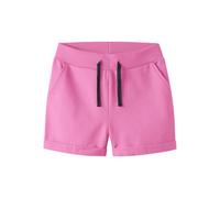 Sweatshorts NAME IT "NKFVOLTA SWE SHORTS UNB", Mädchen, Gr. 140, N-Gr, strawberry moon, angeraute Sweatware, Obermaterial: 95% Baumwolle, 5% Elasthan, unifarben, regular fit kurz, Hosen Sweatshorts, B