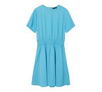 NAME IT Mädchen Nlfeckali Ss Dress Kleid, Swim Cap/Checks:Swim Cap/Iced Aqua, 152