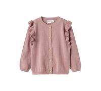 NAME IT Mädchen Nmfabinne Ls Knit Card Noos Strickjacke, Deauville Mauve/Detail:Tone In Tone Lurex, 110 EU