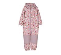 Softshelloverall NAME IT "NMFALFA08 SOFTSHELL SUIT AOP 1FO NOOS", Kinder, Gr. 92, N-Gr, keepsake lila, Softshell, Obermaterial: 94% Polyester, 6% Elasthan, bedruckt, geblümt, elastischer Bund, Overall