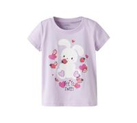 NAME IT Mädchen Nmfdeppa Ss Top Box, Lavender Fog, 110 cm