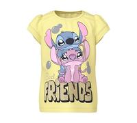 NAME IT Mädchen Nmffuba Stitch Ss Top Box Noos Wdi, Lemonade, 116 cm