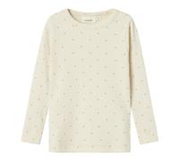 NAME IT Mädchen Nmfgago Slim Top Lil Noos Langarmshirt, Turtledove/AOP:Heart, 92 EU