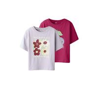 NAME IT Mädchen Nmfhenisa 2P Ss Nreg Top Box Pb (2er Pack)