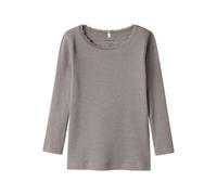 NAME IT Mädchen Nmfkab Ls Top Noos T Shirt 13198042,Satellite,110