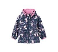 NAME IT Mädchen Nmfmalta05 Jacket AOP 1fo Jacke, Dark Denim/AOP:Unicorn, 80