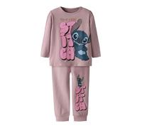 NAME IT Mädchen Nmfolina Stitch Ls Nightset Wdi, Keepsake Lilac, 104 cm