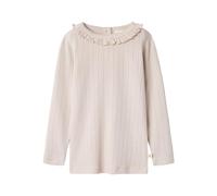 Name IT Mädchen Nmfrachel NIS Ls Slim Top Lil Noos, Gray Morn, 116 EU