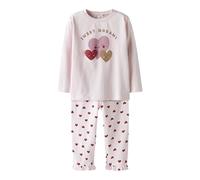 Schlafanzug NAME IT "NMFRAGNA NIGHT SET BOX", Jungen, Gr. 104, mauve morn, Jersey, Obermaterial: 95% Baumwolle, 5% Elasthan, bedruckt, Rundhals, Homewear-Sets Schlafanzug (95451547-104) mauve morn