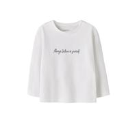 NAME IT Mädchen Nmfrearaja Nreg Ls Top, Bright White, 104 cm