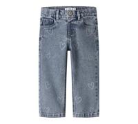 NAME IT Mädchen Nmfrose Straight Laser Jeans 2583-Gy B, Medium Blue Denim, 110 cm