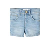 NAME IT Mädchen Nmfsalli Dnmthris Tb Shorts, Light Blue Denim, 98 EU
