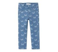 NAME IT Mädchen Nmfsalli Slim DNM Legging 2352-vb Noos Jeansjeggings, Medium Blue Denim/AOP:Butterfly, 92 EU