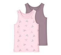 Name IT Mädchen Nmftank Top 2p Barely Pink Bow Noos Nmftank Top 2P Barely Pink Bow Noos (2er Pack)